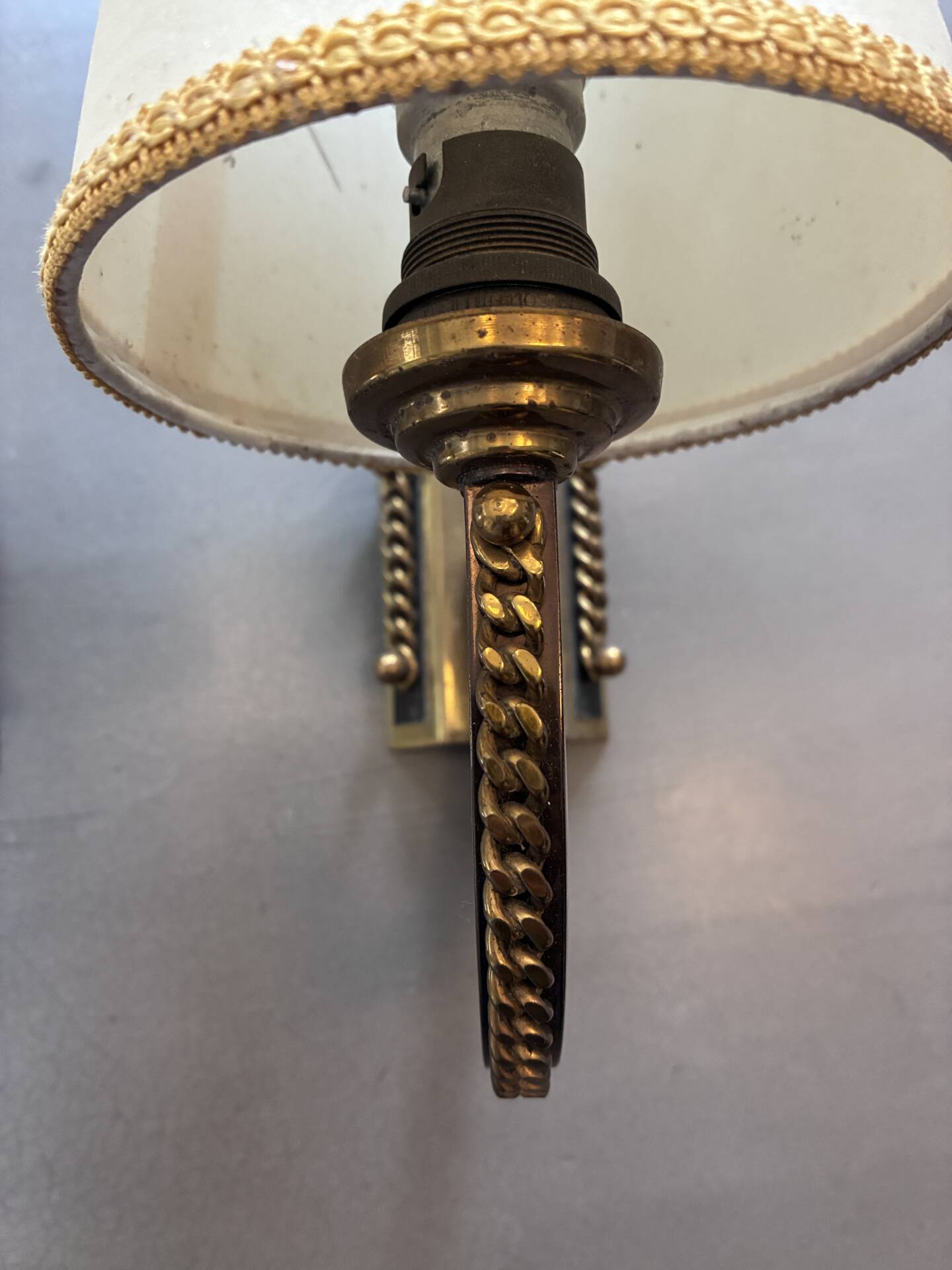 Pair of vintage wall lights from the 1950s.