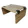Travertine coffee table with aluminium joints, 1970s.