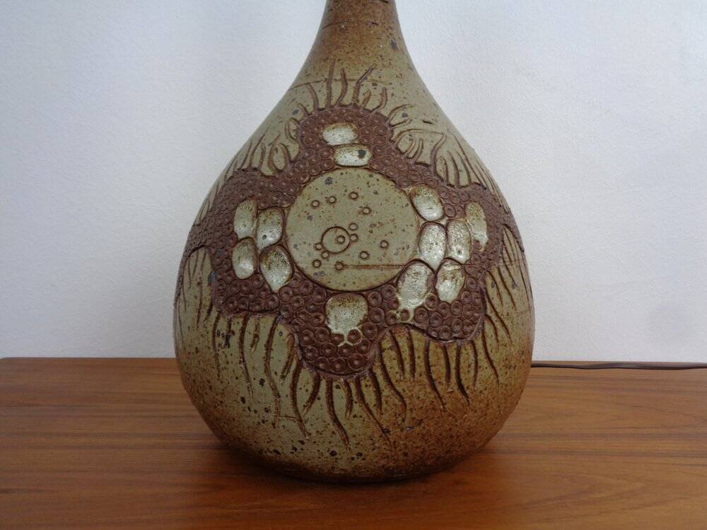 Danish Studio Ceramic Floor Lamp by Mette Løkke Stiil, 1960s