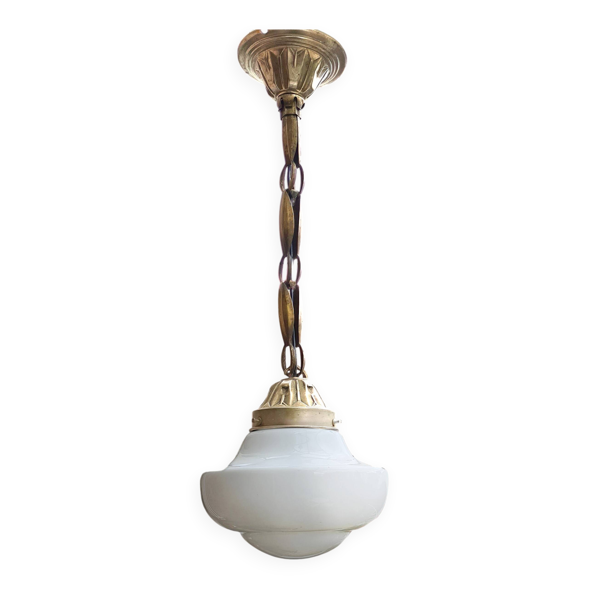 Art Deco Opaline Suspension