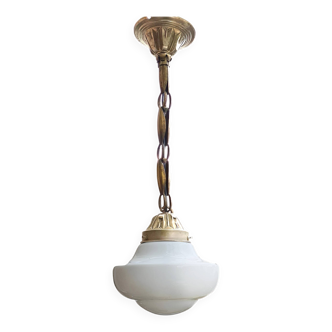 Suspension Opaline Art Déco