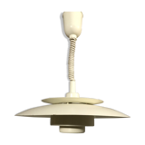 White metal hanging lamp 1970