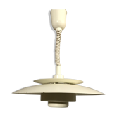 White metal hanging lamp 1970