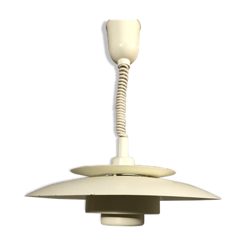 Suspension métal blanc 1970