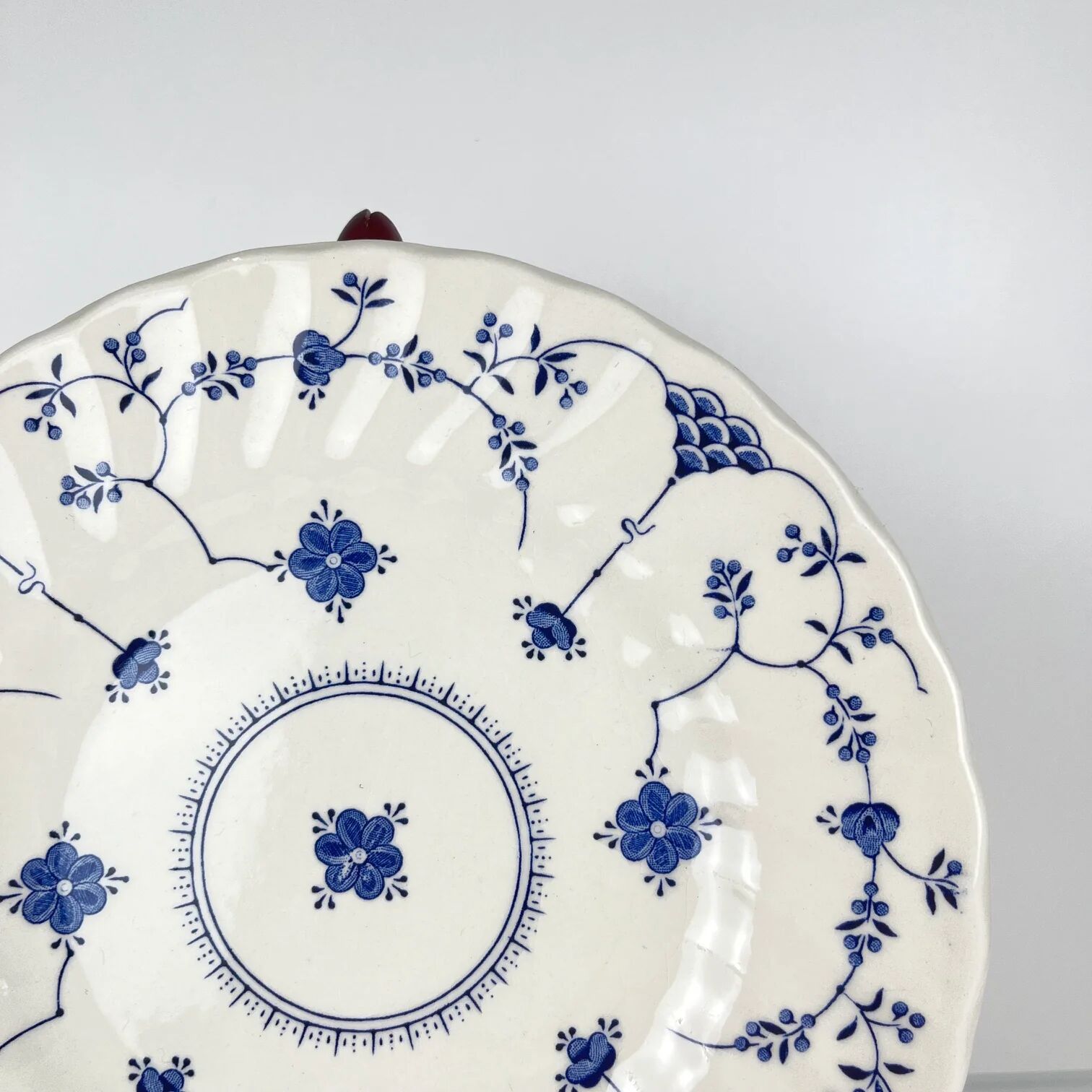 Set de 6 assiettes à dessert Myott Meakin, Angleterre, bleu