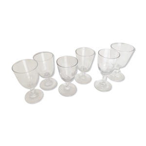 Série de 6 verres 19e