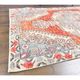 Tapis turc en laine orange fait main, années 1970