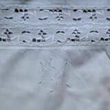 Old linen, pillowcase, Monogram: KK