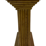 Vintage Rattan Column Bamboo Bohemian Pillar '70s Rattan Mcguire
