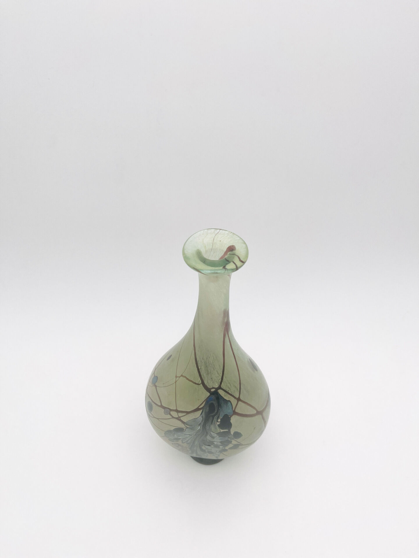 Vase Robert Pierini Studio Glass 1984 29cm 1.1kg Signed