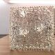Square glass and bronze flush mount lamp, 1960s