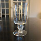 10 old glasses with twisted stems
