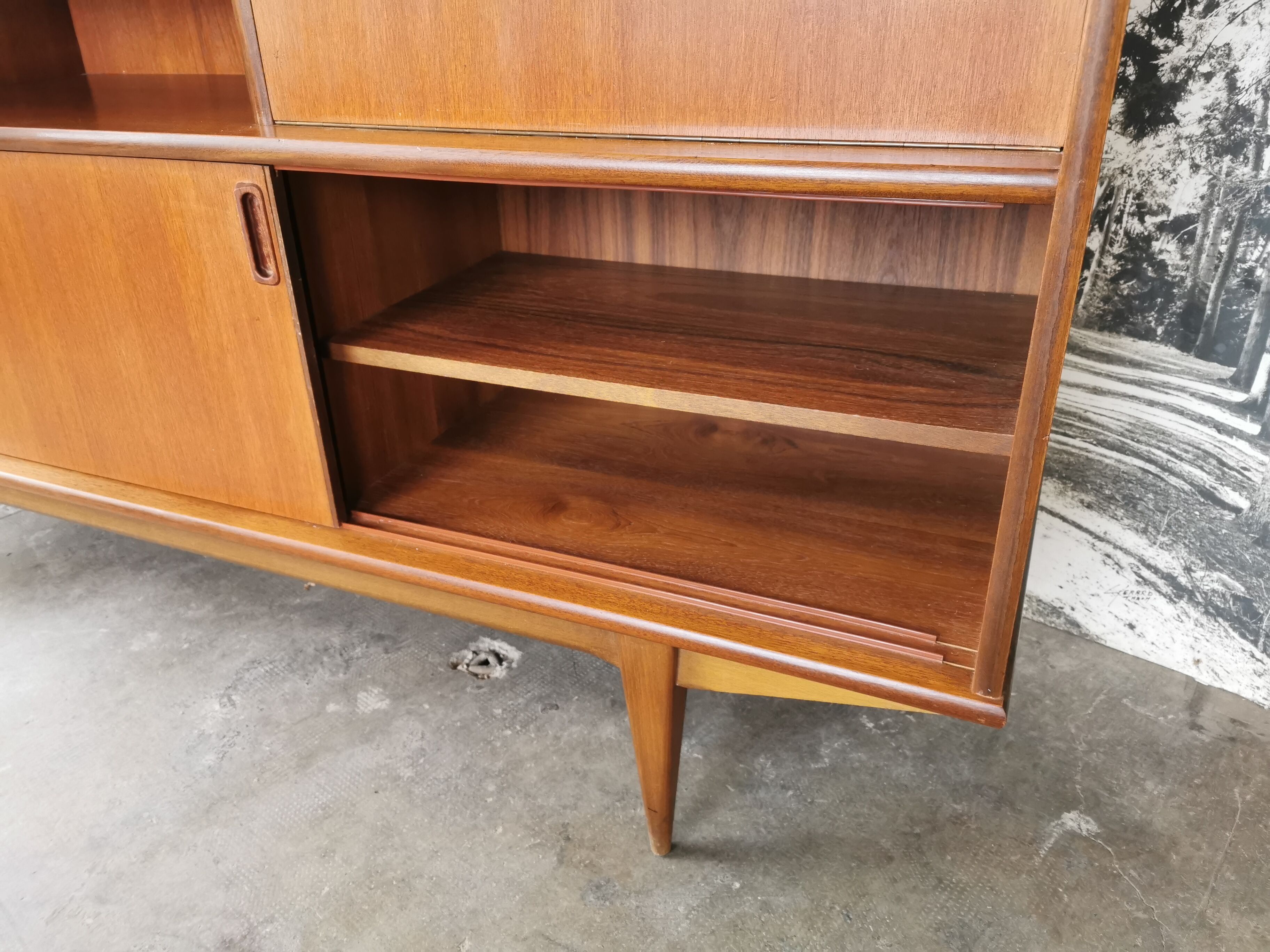 Scandinavian teak bookcase