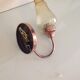 Vintage brass wall and smoked glass