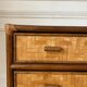 Rattan and vintage bamboo chest of drawers