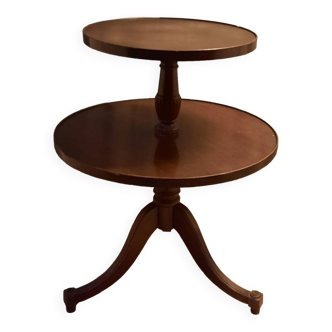 Round server with 2 trays