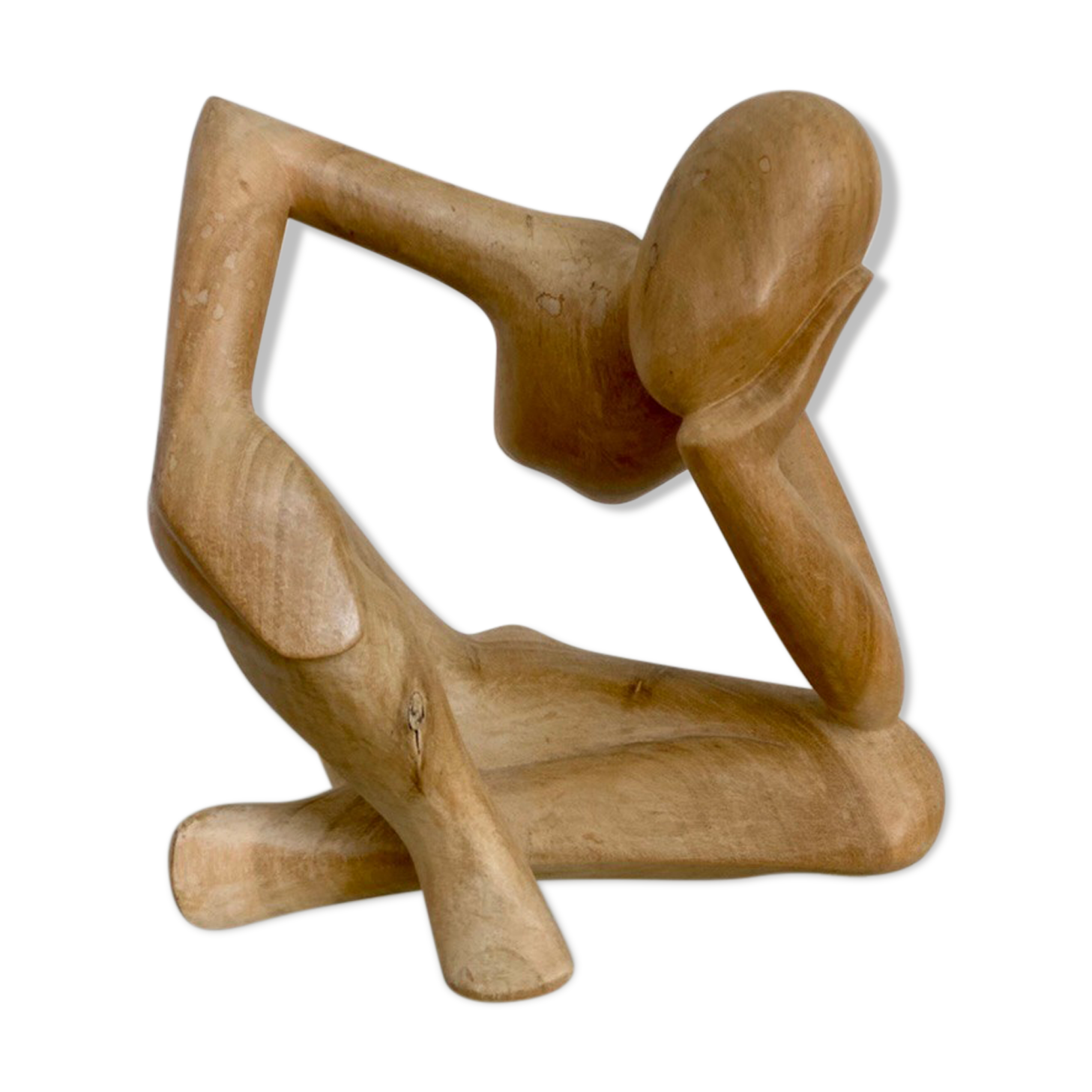 Carved wooden statue