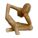 Statue en bois sculpté