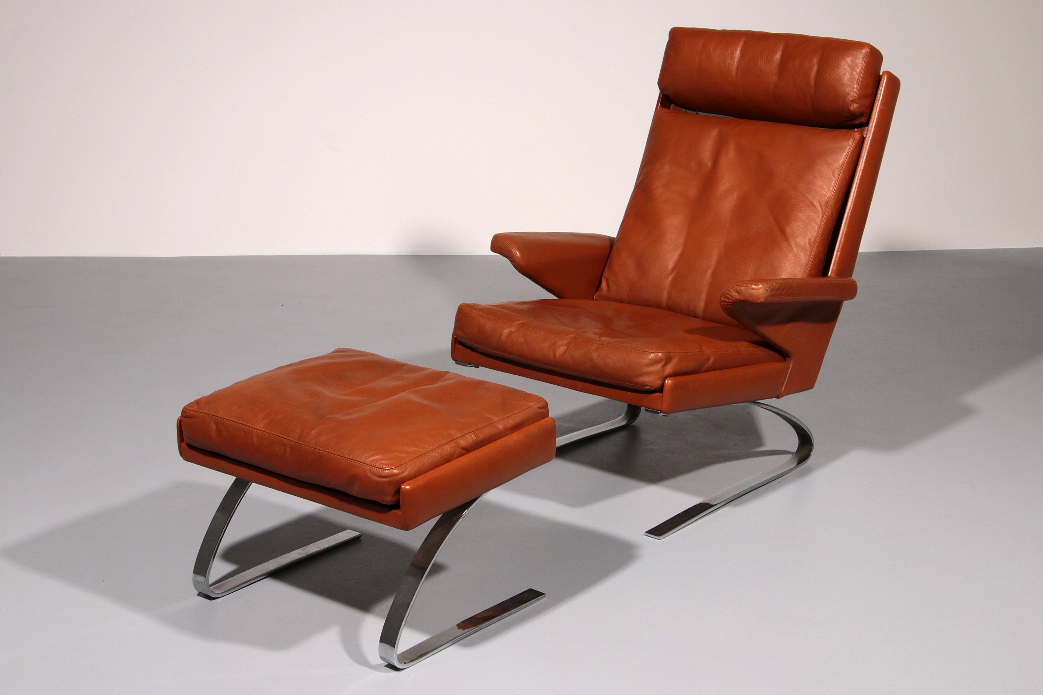 COR SWING lounge chair in Congnac leather with Otterman by Adolf & Schöpfer 19