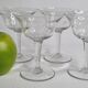 Ensemble de 4 coupes à champagne en cristal gravé 12 cm