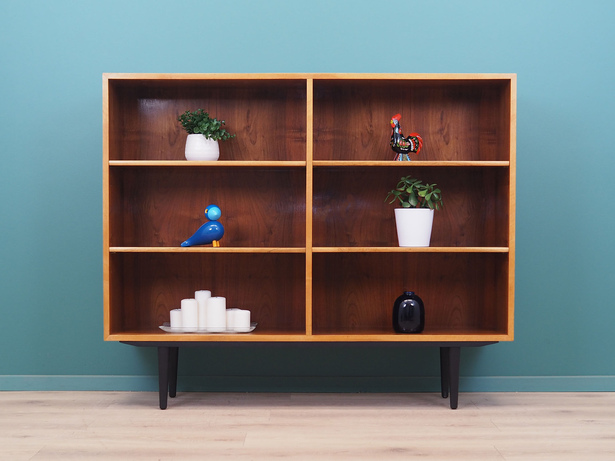 Acacia bookcase, Danish design, 60s, production: Denmark