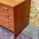 Commode bibliothèque bar scandinave en teck vintage années 60