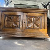 Antique oak sideboard – Carved – Very good condition