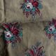 18th century Provence pillowcase in crenellated Indian fabric with pennants