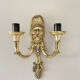 Wall lamp Mascherone Tragedia Greca in silver cast alloy