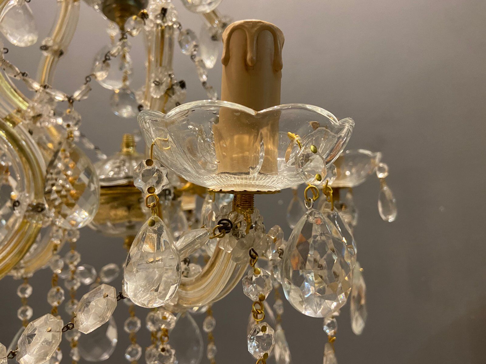 Vintage Italian Crystal Chandelier