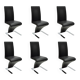 Un lot de 6 chaises design