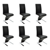 A set of 6 design chairs