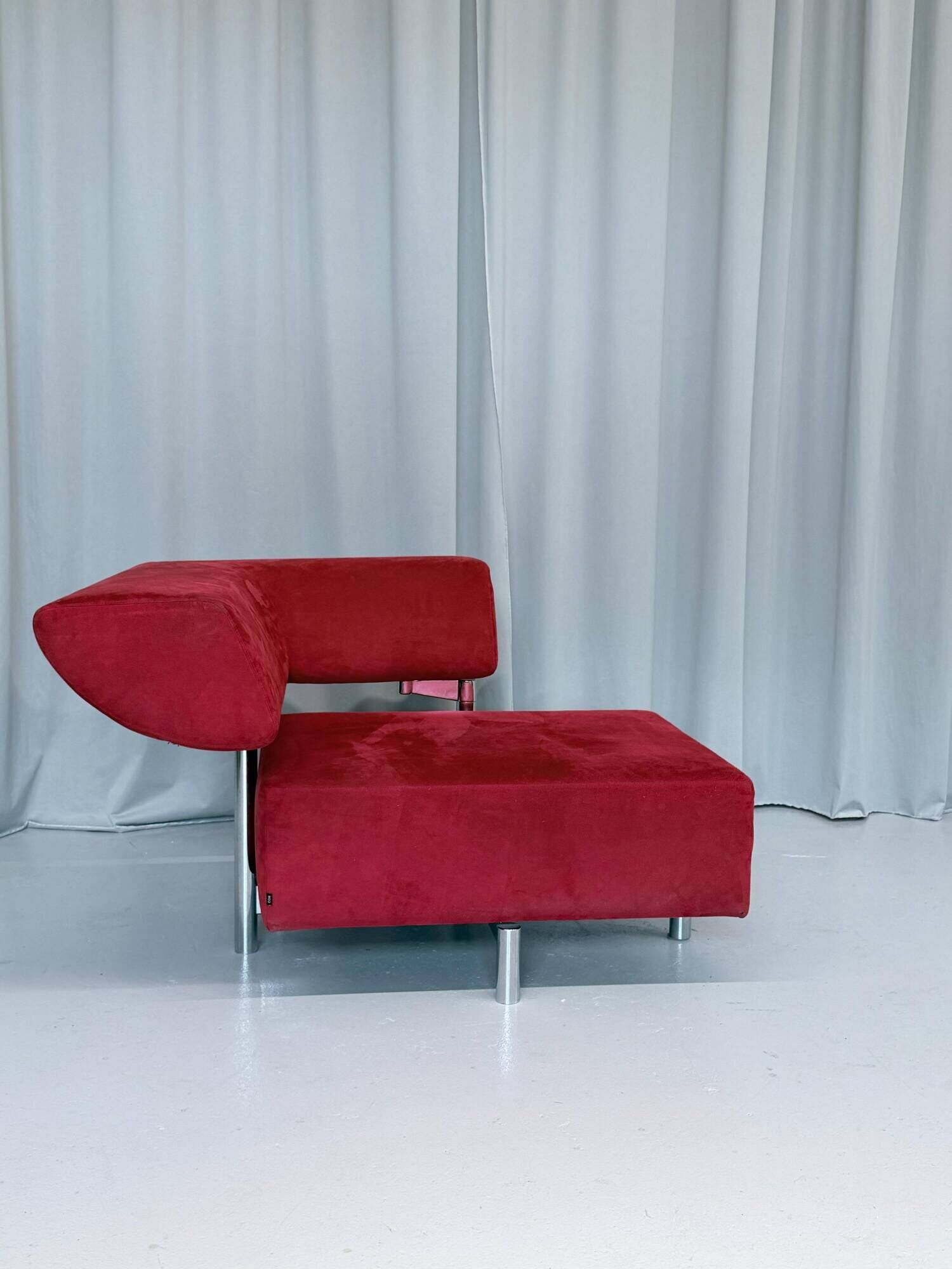 Red Alcantara Arthe Lounge Chair By Cor