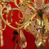 Bronze lustre and crystal 19th