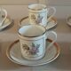 Cups series of six porcelain Hutschenreuther Selb Germany