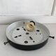 Round apricot-colored ceiling light, molded glass diamond tips ⌀ 20 cm