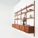 Teak modular shelving by Kjell Riise, Norway, 1960s