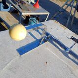 Vintage chrome coat rack and plastic balls