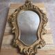 Antique gilded stucco mirror – Louis XV rococo style – 42 cm