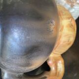 Flamed stoneware pitcher signed Méténier, 1900