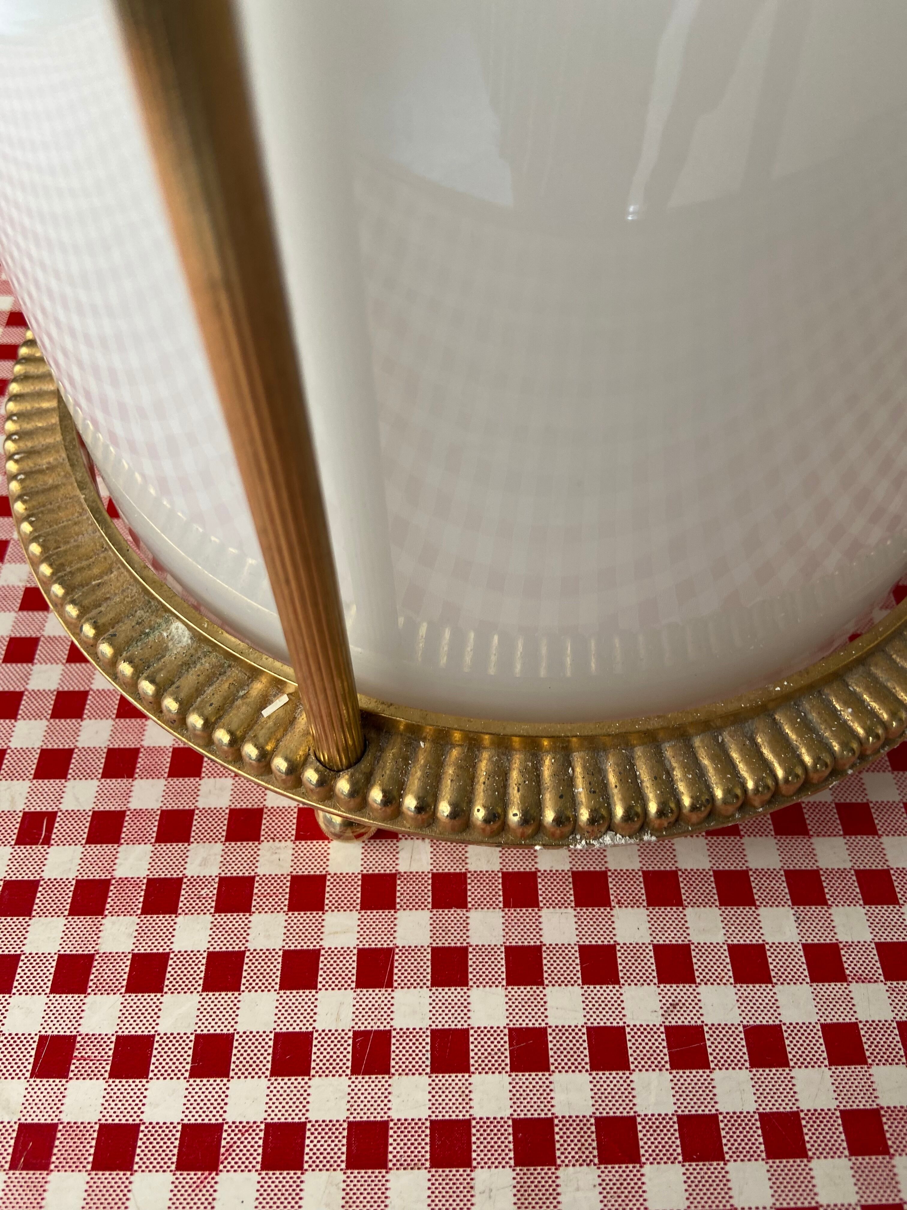 Opaline basket art deco style