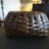 Woven wooden basket - 1930s/1940s