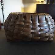 Woven wooden basket - 1930s/1940s