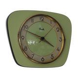 "Flash" pendule in green water formica from the 50s/60s