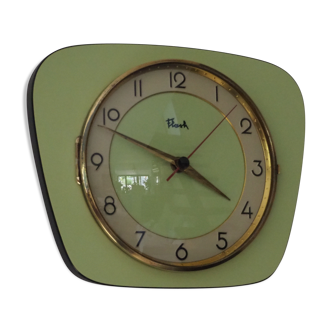"Flash" pendule in green water formica from the 50s/60s