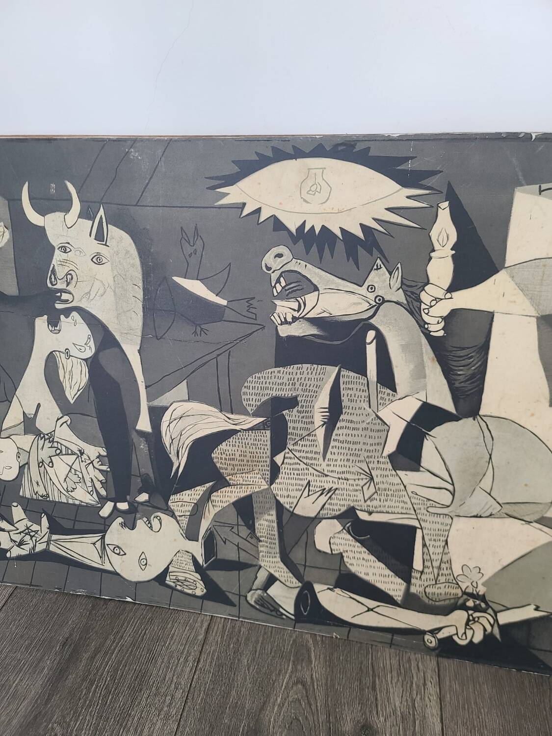 Wooden painting reproduction Picasso Guernica