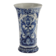 Antique earthenware vase from Gien, France, 18th century.