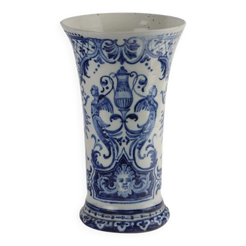 Vase ancien en faïence de Gien, France, XVIIIe siècle