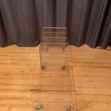 Lucite mobile table, audio, 1970s