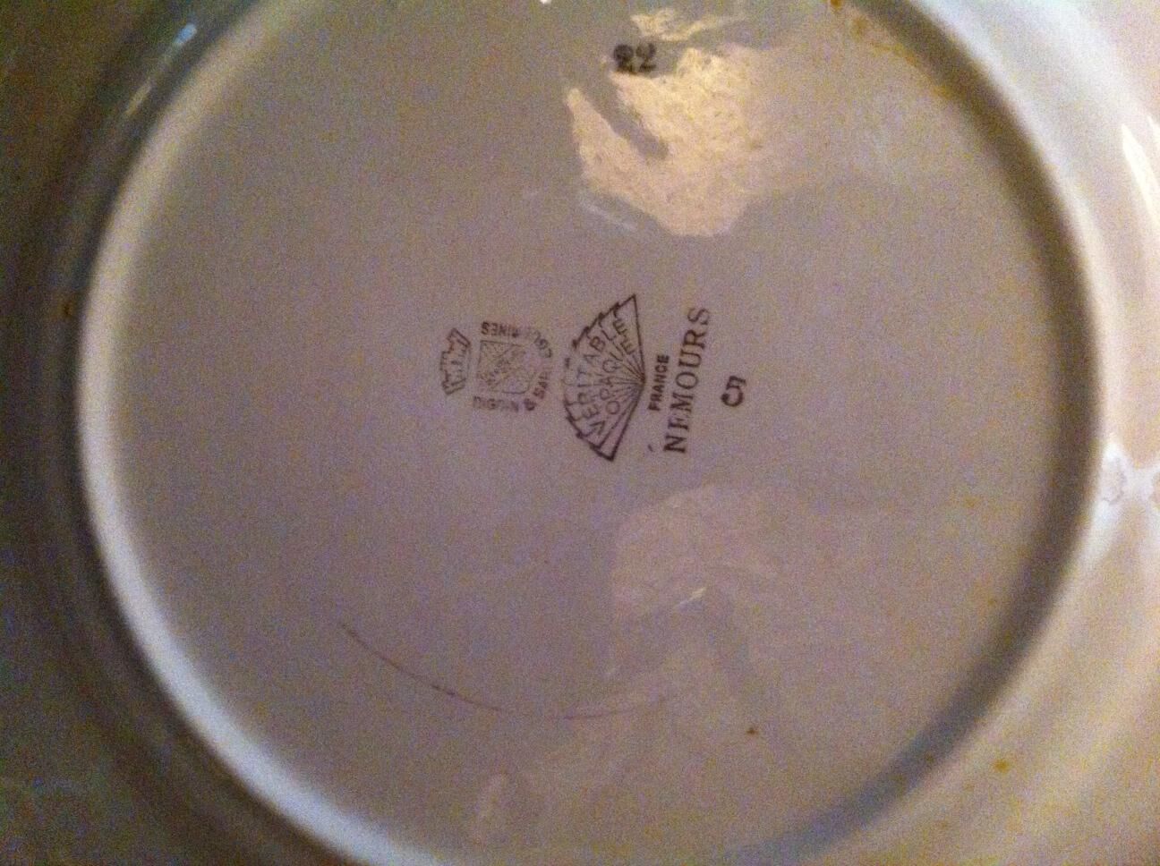 Lot of old plates signed